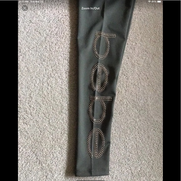 SOLD - Bebe Sport Ankle Length Leggings - NWT - XL - Picture 3 of 10
